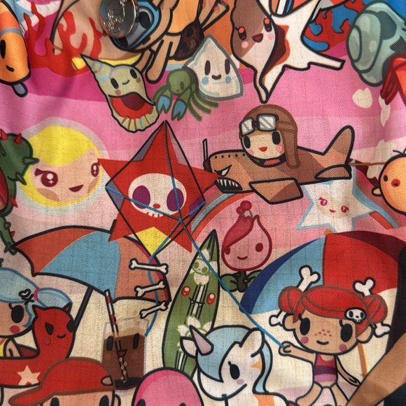 LeSportsac x Tokidoki Collab Crossbody Bag - Bambinone Spiaggia Beach Design - Picture 3 of 13